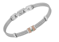 Bracciale H2on Uomo Bracciali in Acciaio Smeraldo HO051-4